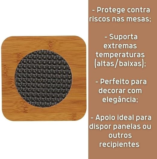 Kit 4 Descansos de Panela 4