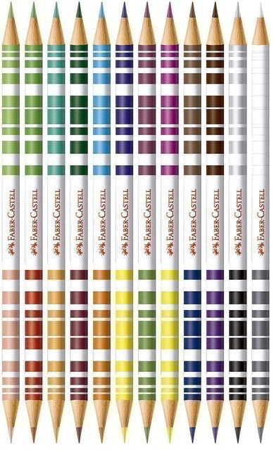 Lápis de Cor Faber-Castell Bicolor 24 Cores 2