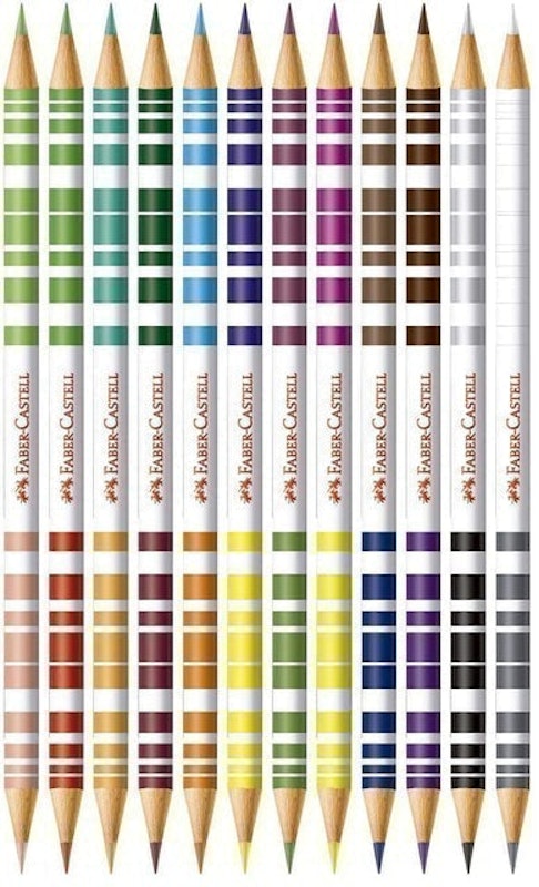 Lápis de Cor Faber-Castell Bicolor 24 Cores 2