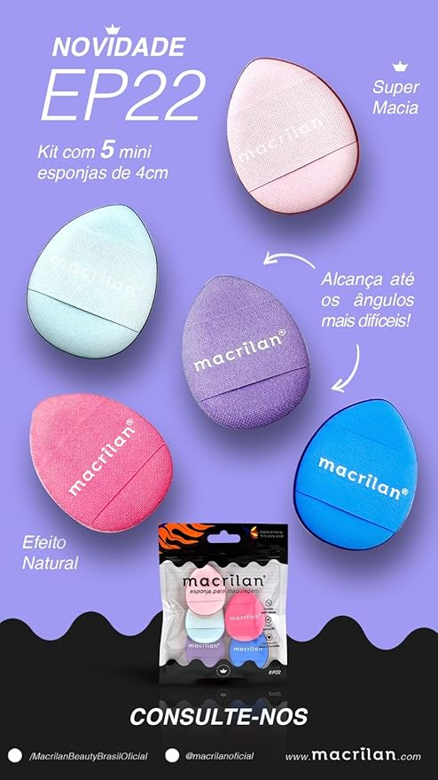 Kit de 5 Esponjas EP22 Macrilan 2