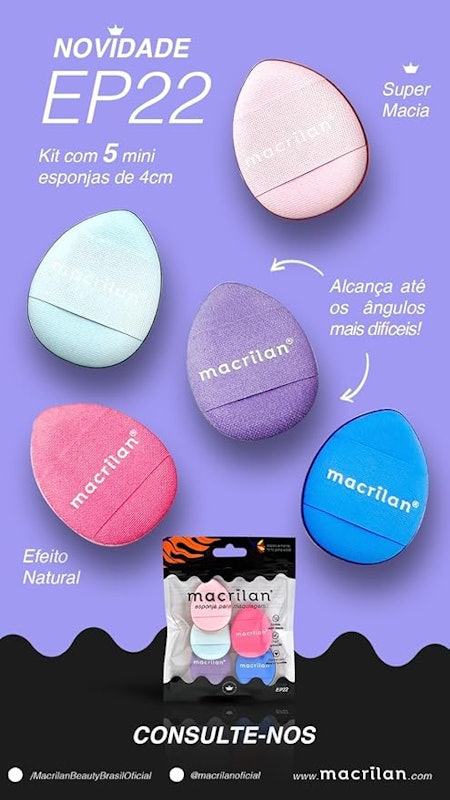 Kit de 5 Esponjas EP22 Macrilan 2