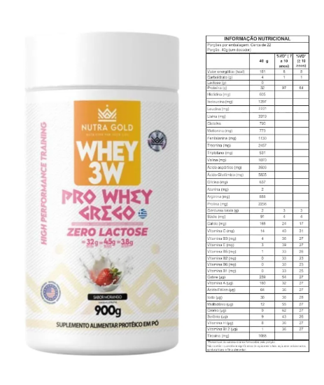 Whey Grego Morango Zero Lactose 4