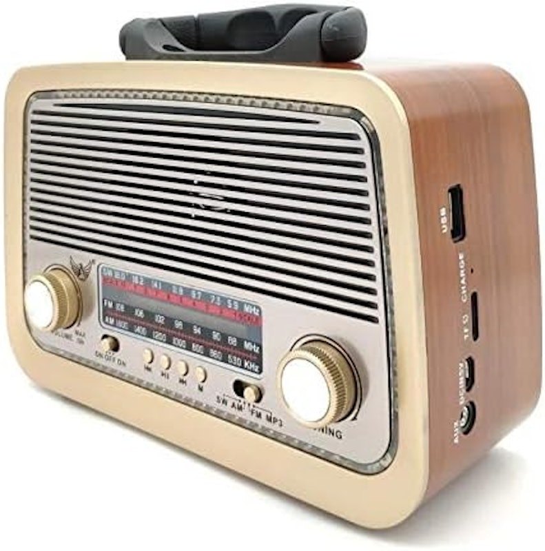 Caixa de Som Retrô Vintage Portátil 2