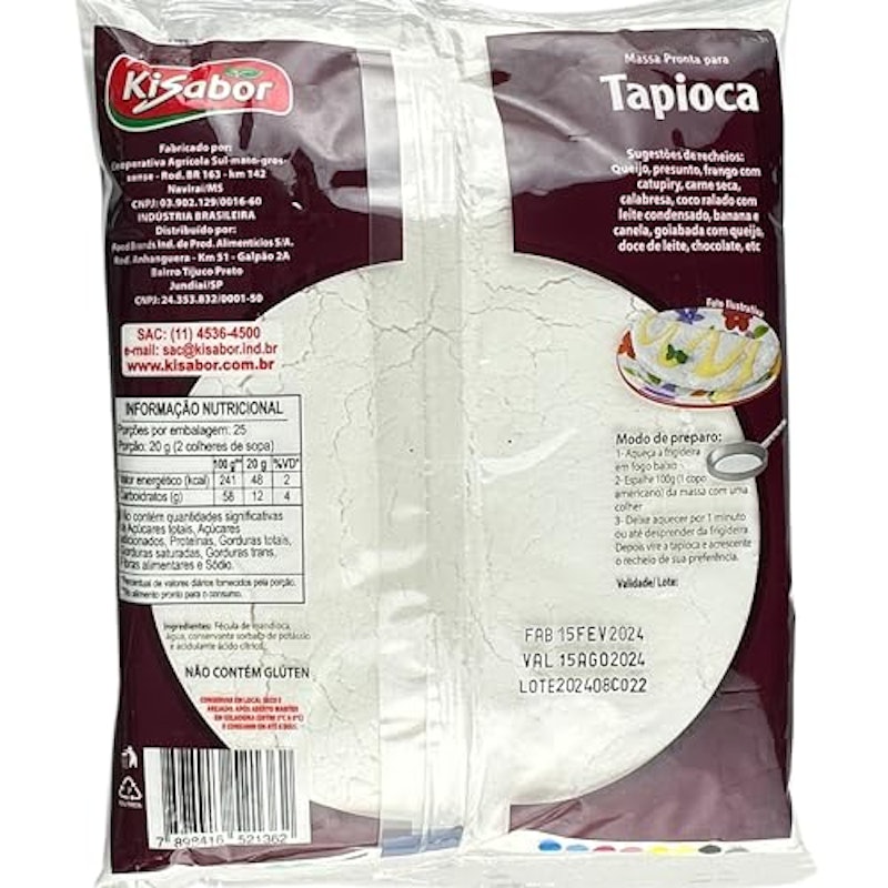 Tapioca Hidratada Kisabor 2