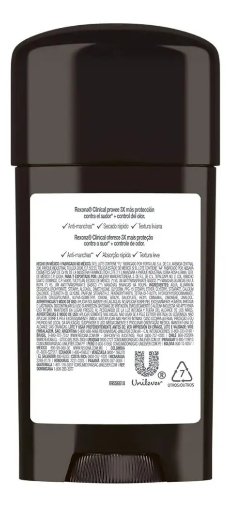 Antitranspirante Masculino Creme Clinical Clean Rexona 2