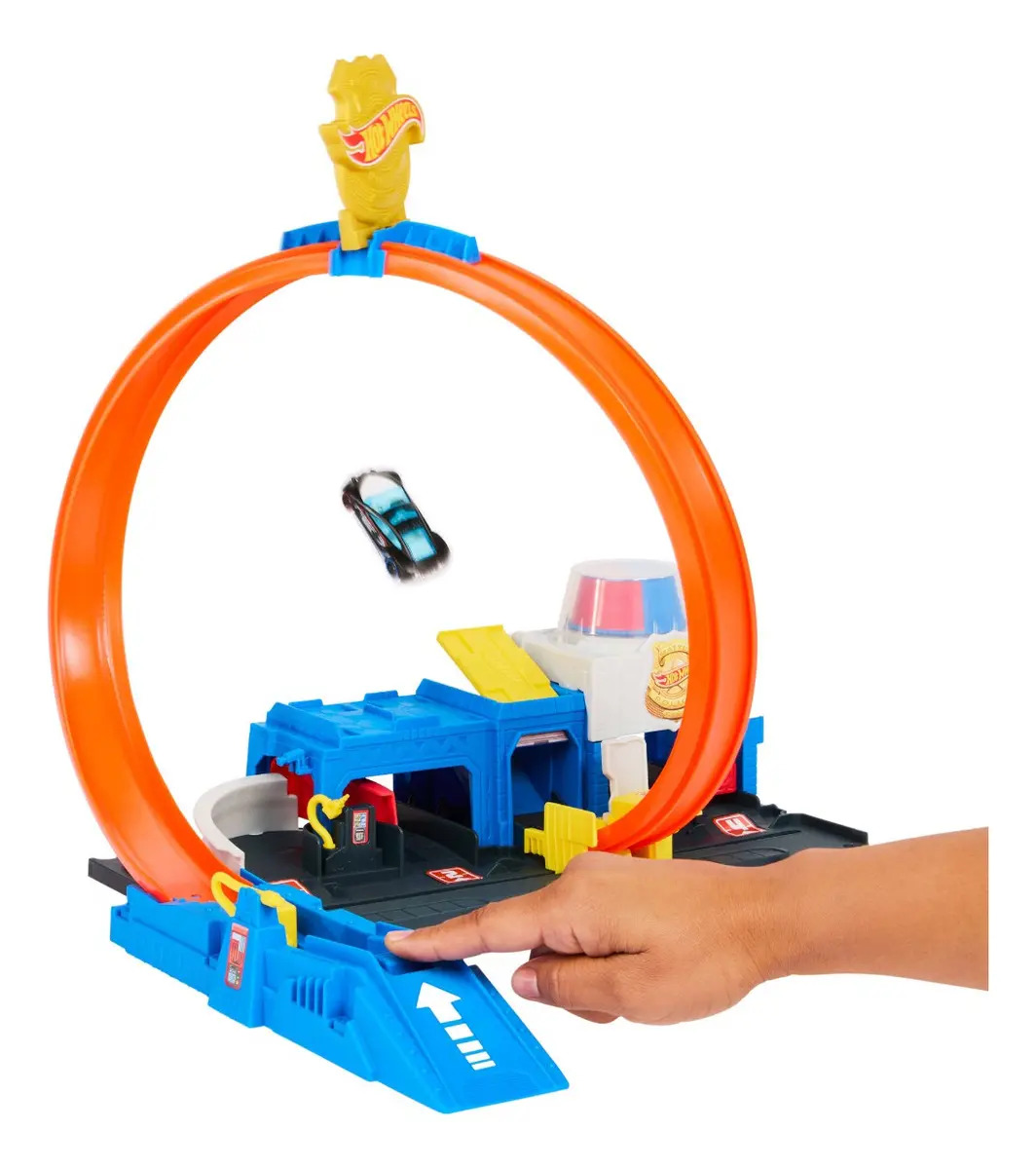 Pista Hot Wheels City Super Delegacia de Polícia 3