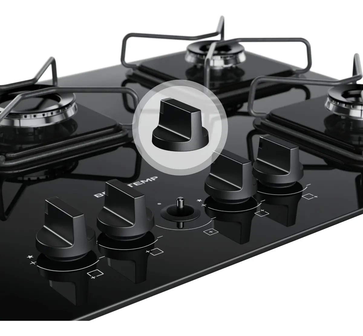 Cooktop 5 Bocas a Gás 4