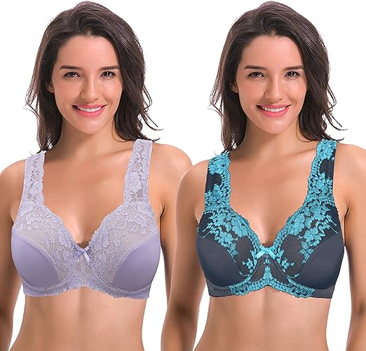 Sutiã Minimizer Feminino Bordado de Renda 1