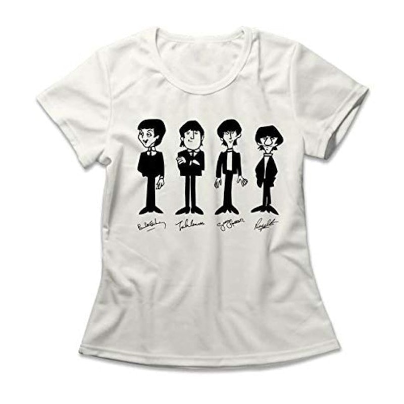 Camiseta Feminina The Beatles Signatures 1
