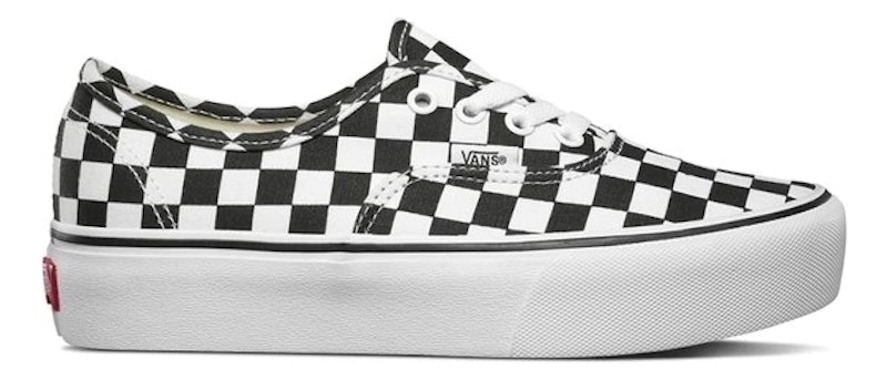 Tênis Authentic Plataforma Checkerboard True White 1