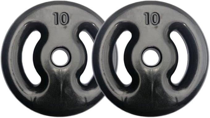 Kit com 2 Anilhas Emborrachadas de 10 kg 1