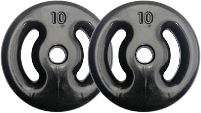 Kit com 2 Anilhas Emborrachadas de 10 kg 1
