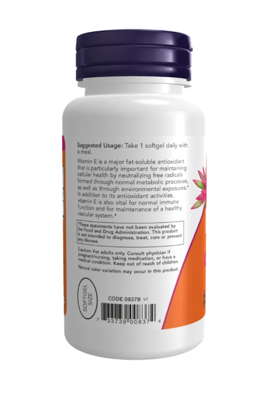Vitamina E 100 Softgels Importado 3
