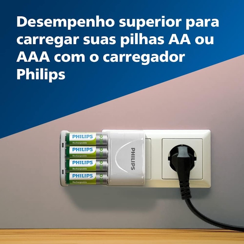 Carregador de Pilhas Philips 2