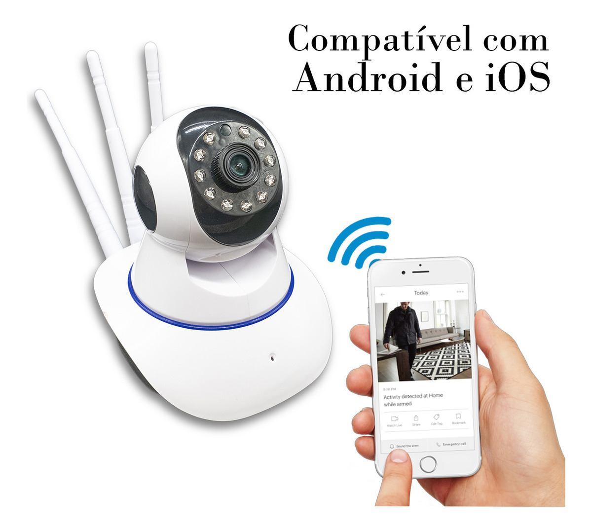 Câmera 3 Antenas Orbitronic 4