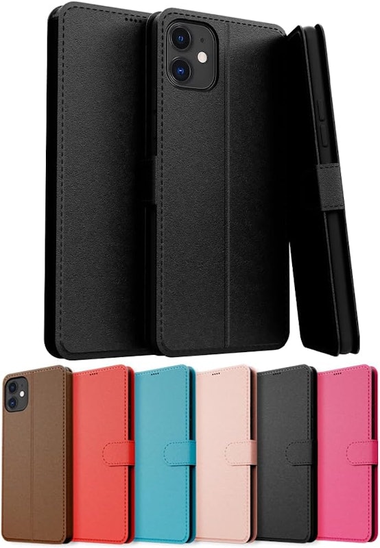 Capa Carteira Flip Couro Compatível Apple iPhone 12 Premium 1