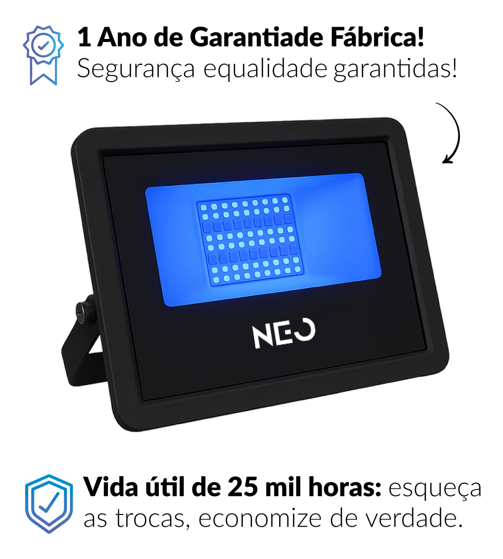 Neo Refletor LED Smart Wi-Fi 50 W RGB  3