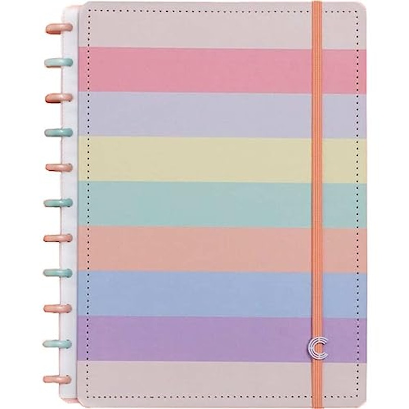 Caderno Inteligente Arco-íris Pastel Grande 1