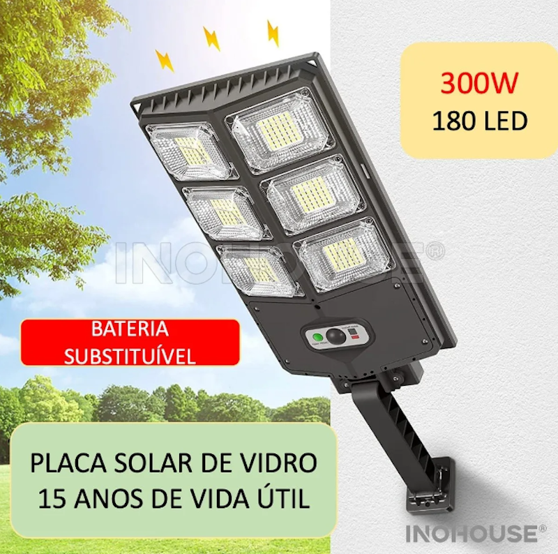 Luminaria Holofote Solar 300 W 4