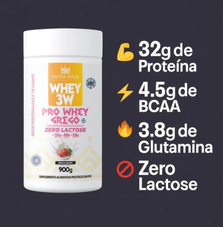 Whey Grego Morango Zero Lactose 2