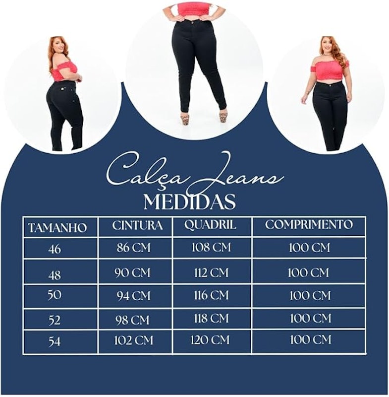 Calça Jeans Skinny Plus Size 5