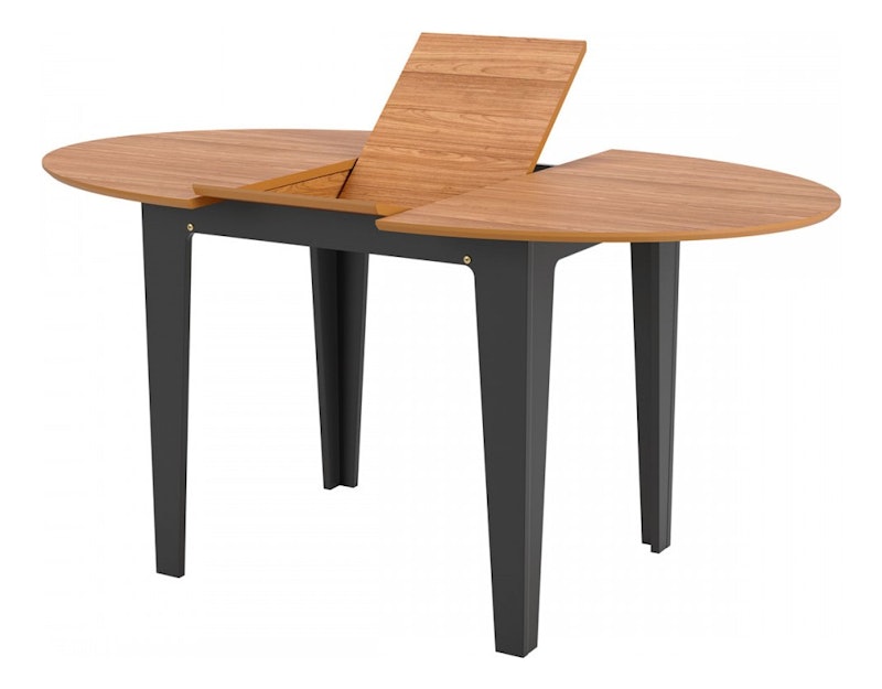 Mesa de Jantar Extensível 4 Lugares Nature Freijó/Preto 3