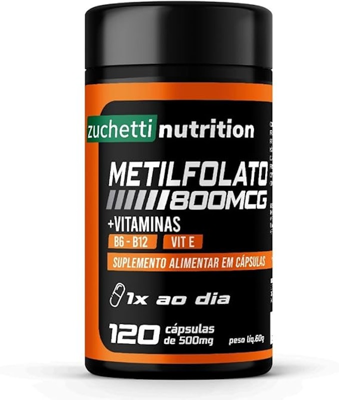 Metilfolato Ácido Fólico 800 mcg Vitamina B12 B6 Original 1