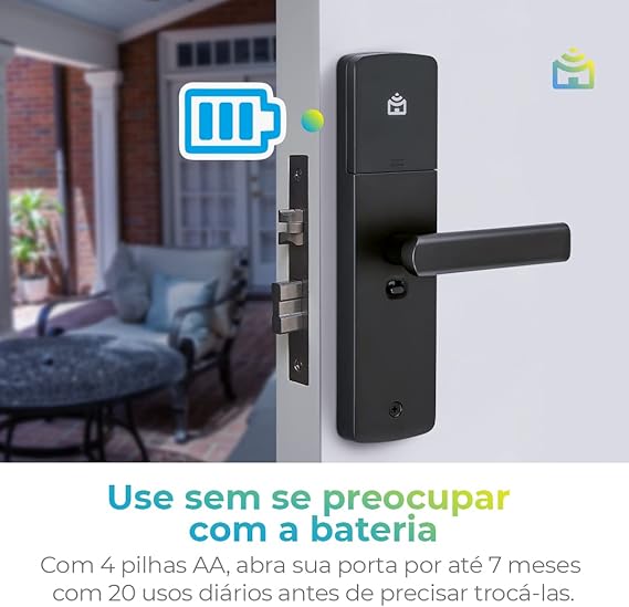Smart Fechadura Wi-Fi de Embutir 5