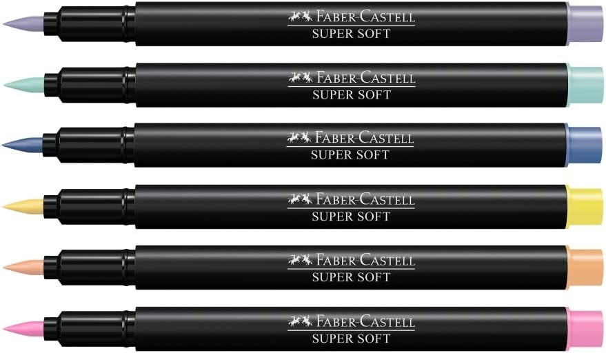 Canetinha SuperSoft Pastel 6 Cores 8