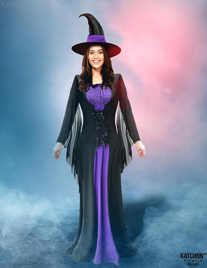 Fantasia Feminina de Bruxa de Halloween 4