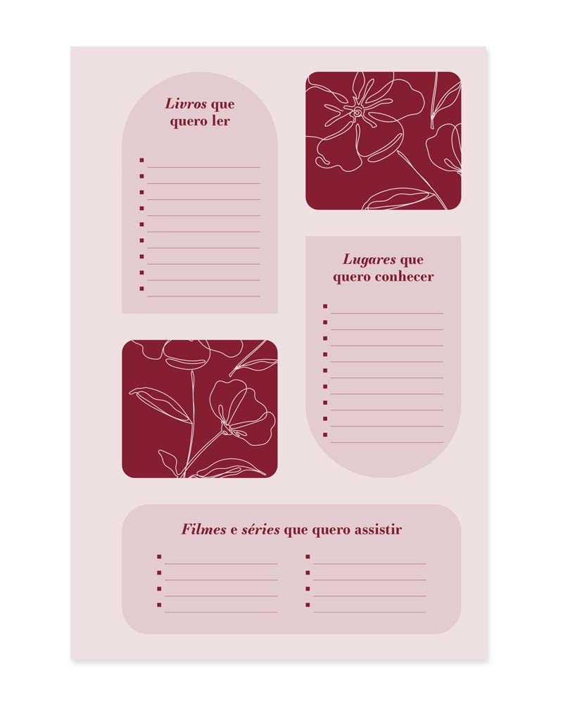 Planner Estações Vermelho 5