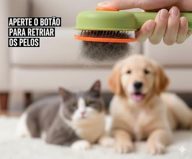 Escova Inteligente Removedora de Pelos 5