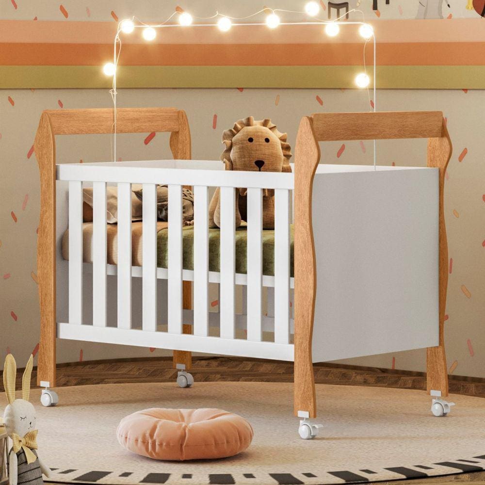 Berço Minicama Slim Branco/Ypê 2