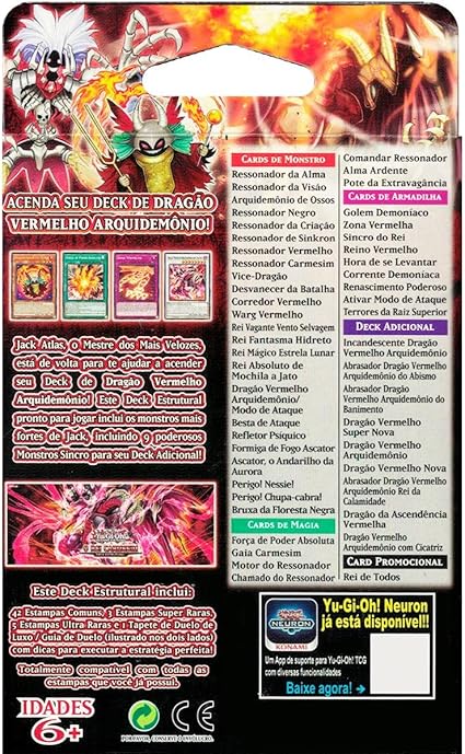 Deck Estrutural Yu-Gi-Oh! O Rei Carmesim  2