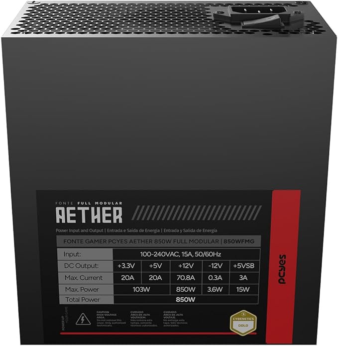 Fonte Gamer Aether 850 W 2