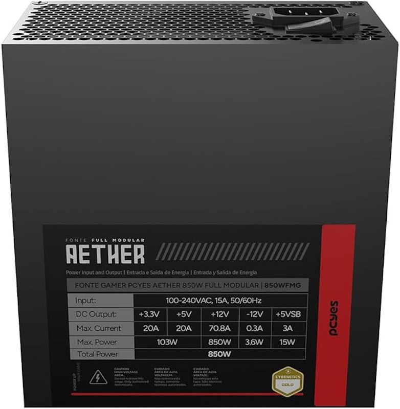 Fonte Gamer Aether 850 W 2