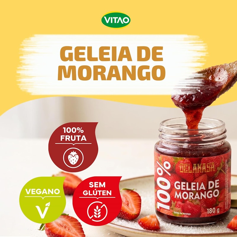 Geleia 100% Morango Delakasa 3