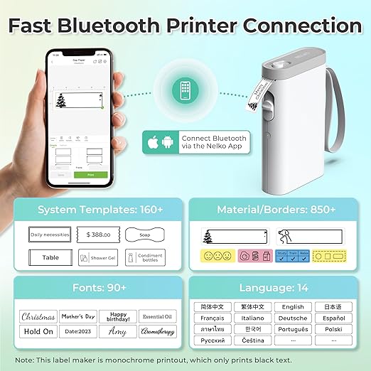 Máquina de Etiquetas Bluetooth 2