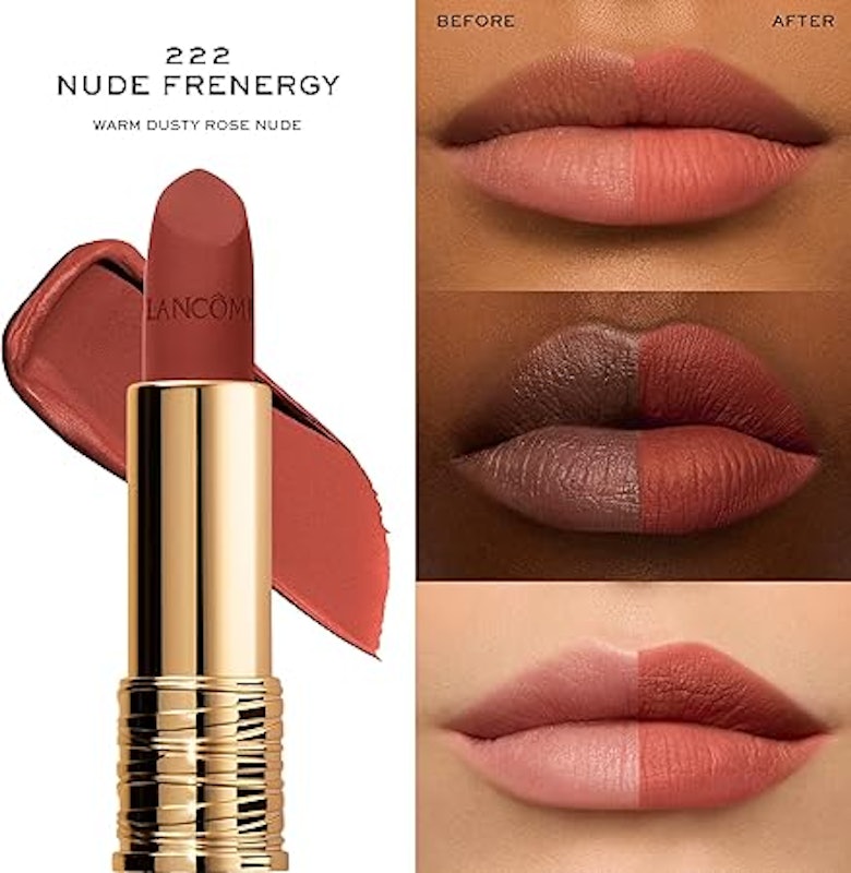 Batom Matte L'Absolu Rouge Drama 222 Nude Frenergy 3