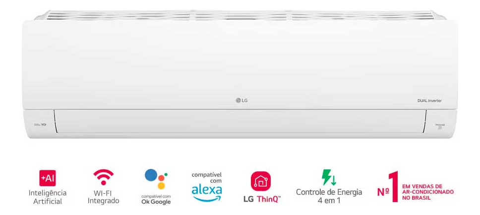 Ar-Condicionado LG AI Dual Inverter Voice 24.000 BTUs Frio (220 V) 5