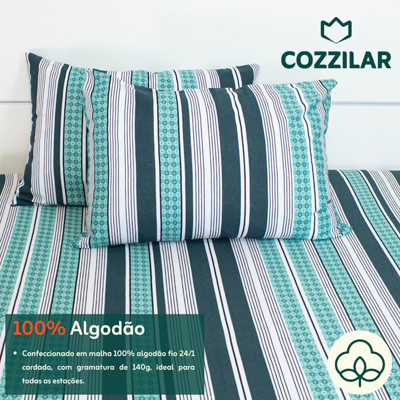 Kit 2 Fronhas Avulsas de Malha Estampada 3