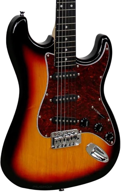 Guitarra Elétrica Giannini G-100 3 Tone Sunburst com escudo Tortoise 3TS/TT 3