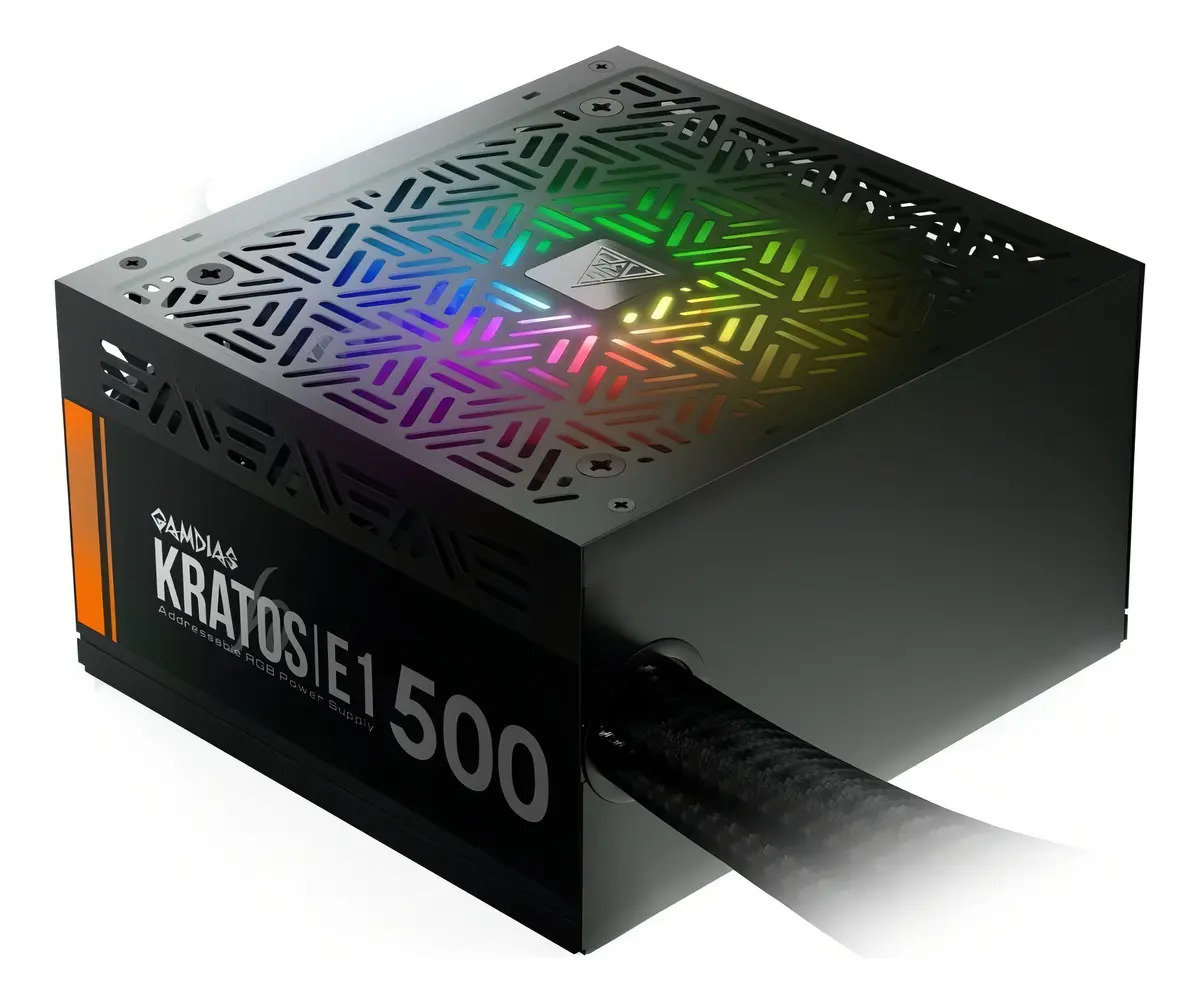 Fonte Gamer Gamdias Kratos E1-500 500 W RGB 1