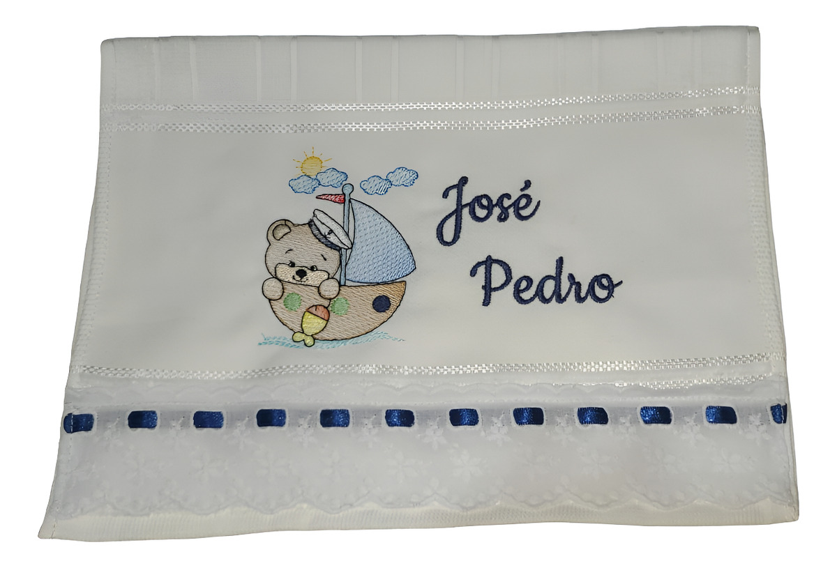 Toalha Bordada Personalizada com Nome Infantil 3