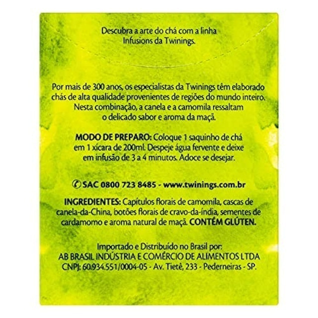 Chá Twinings Camomila, Canela e Maçã 2