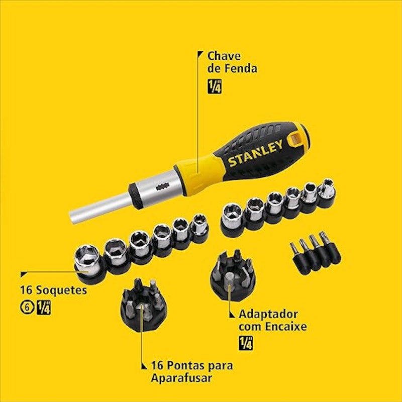 Chave Catracada 29 Peças Multibits Soquetes 3