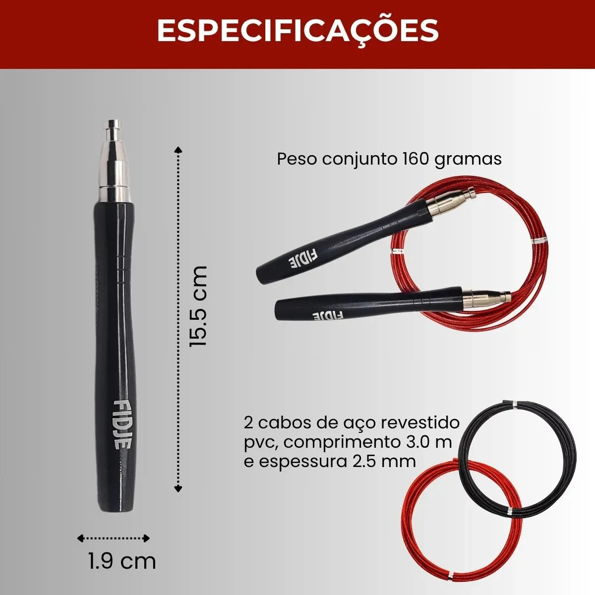 Corda de Pular Profissional com Rolamento 5