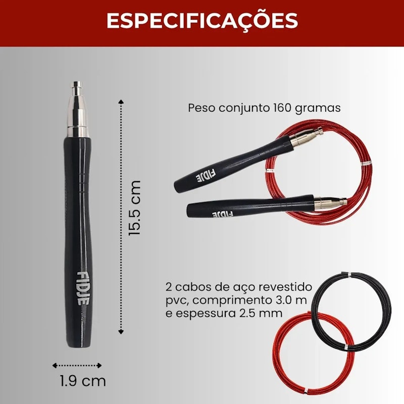 Corda de Pular Profissional com Rolamento 5