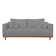 BALAQUI DECOR Sofá Living 3 Lugares Linho Base Resistente Madeira + Quatro Almofadas 1