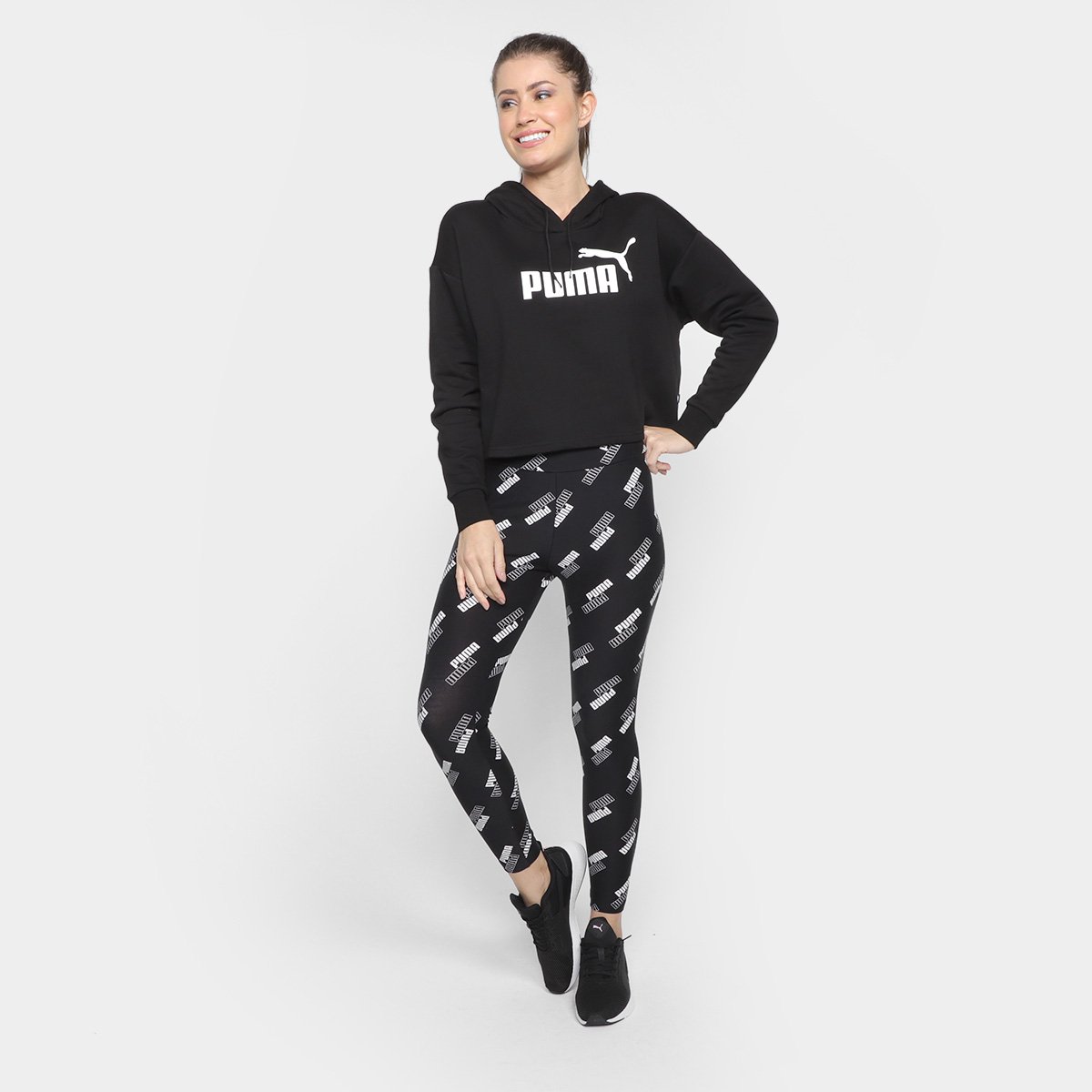 Moletom Feminino com Capuz Puma Essentials Cropped 4